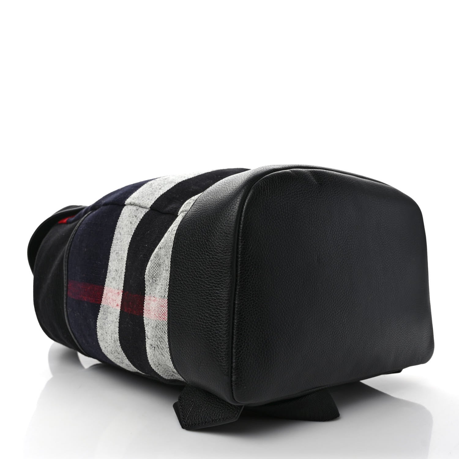 Burberry Overdyed Canvas Mega Check Drifton Backpack Black 4 of 10