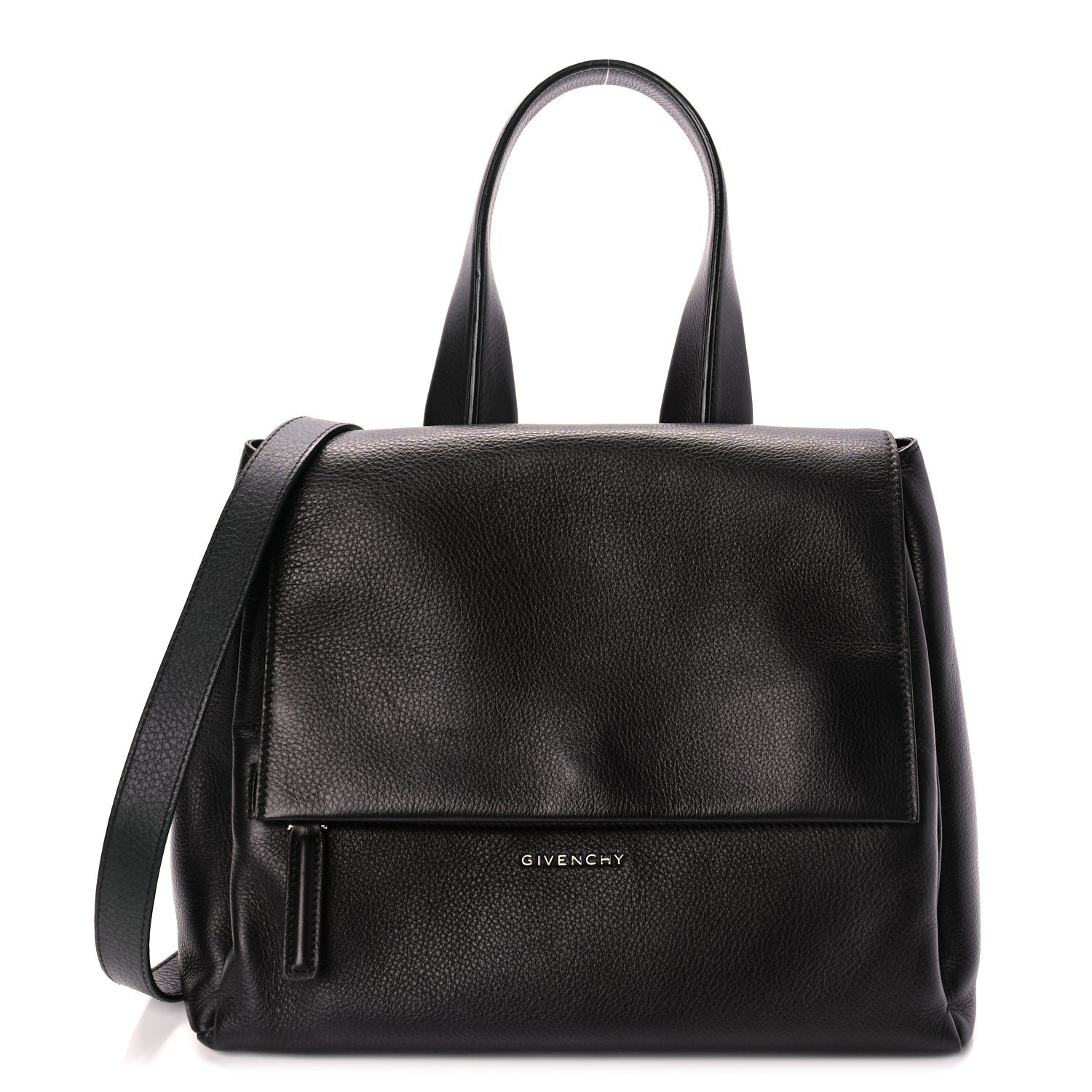 Givenchy Calfskin Small Pandora Pure Flap Bag Black 1 of 9