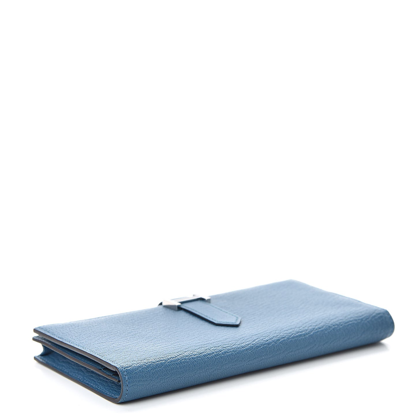 Chevre Mysore Bearn Gusset Wallet Bleu de Galice