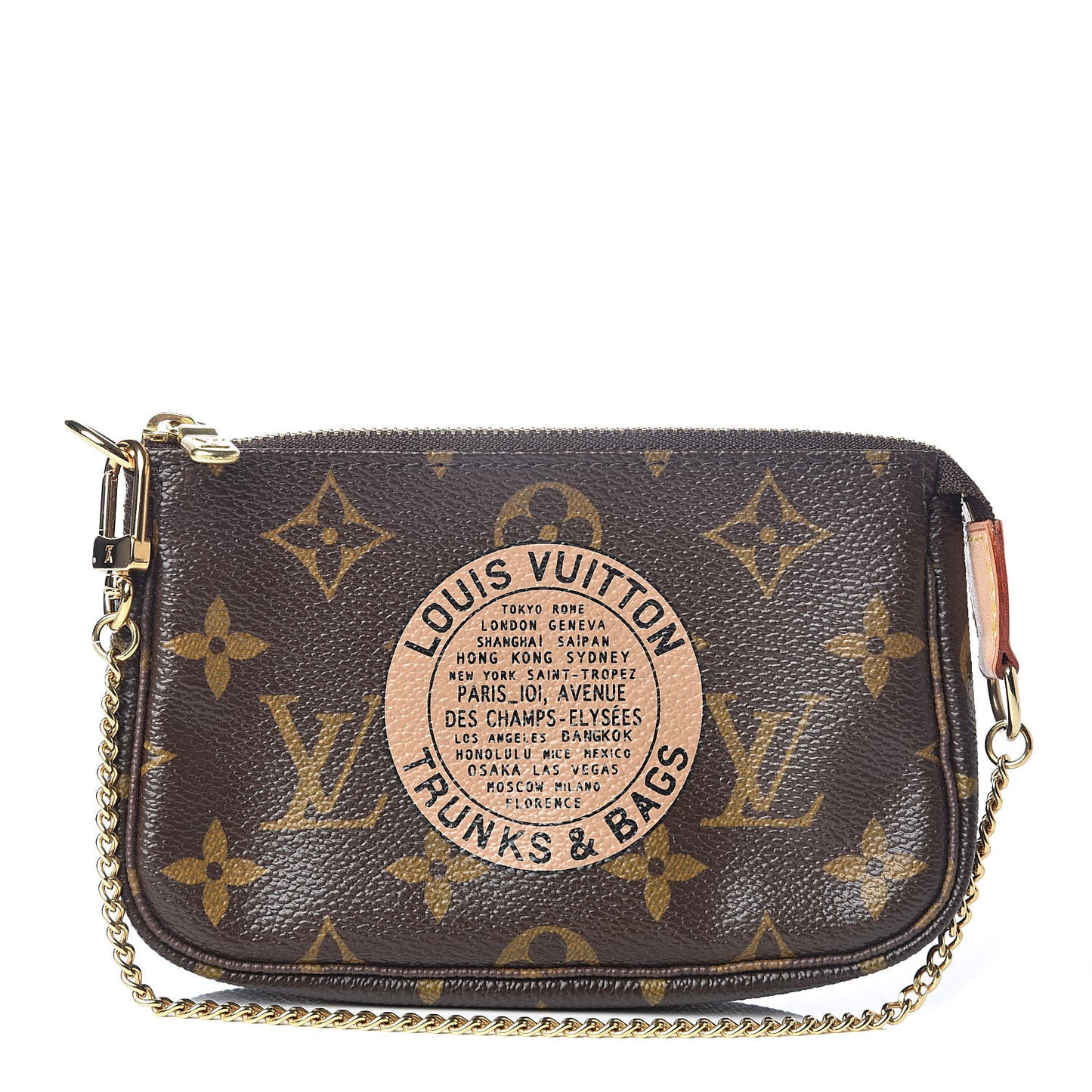 Monogram Complice Trunks and Bags Mini Pochette Accessories Beige