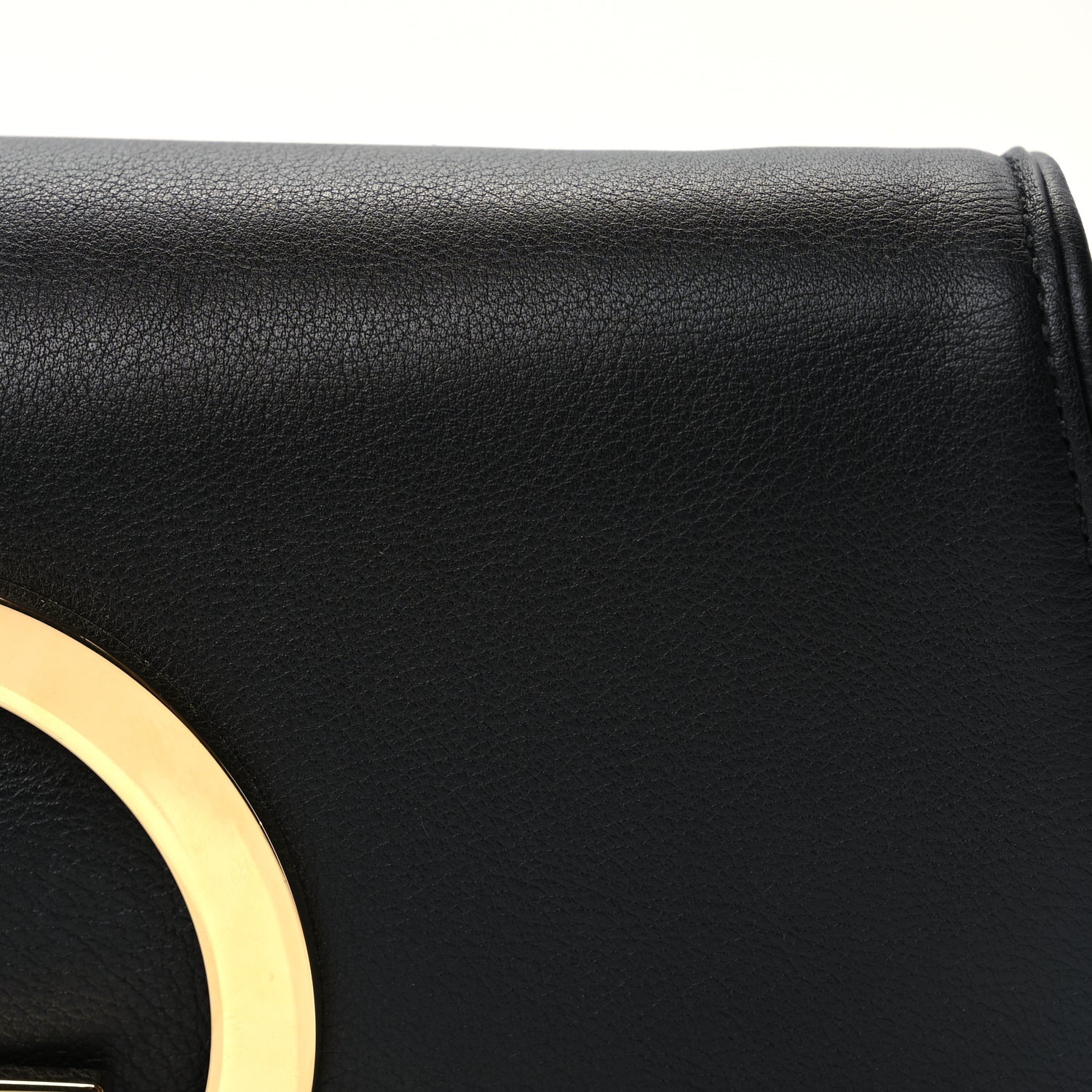 Gucci Roxy Calfskin Blondie Chain Shoulder Flap Bag Black 8 of 9