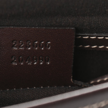 Gucci GG Plus Monogram Small Flap Messenger Bag Beige Dark Brown 7 of 9