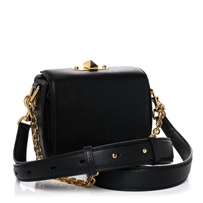 Alexander McQueen Silky Amish Grained Goatskin Box Shoulder Bag 16 Black 3 of 13