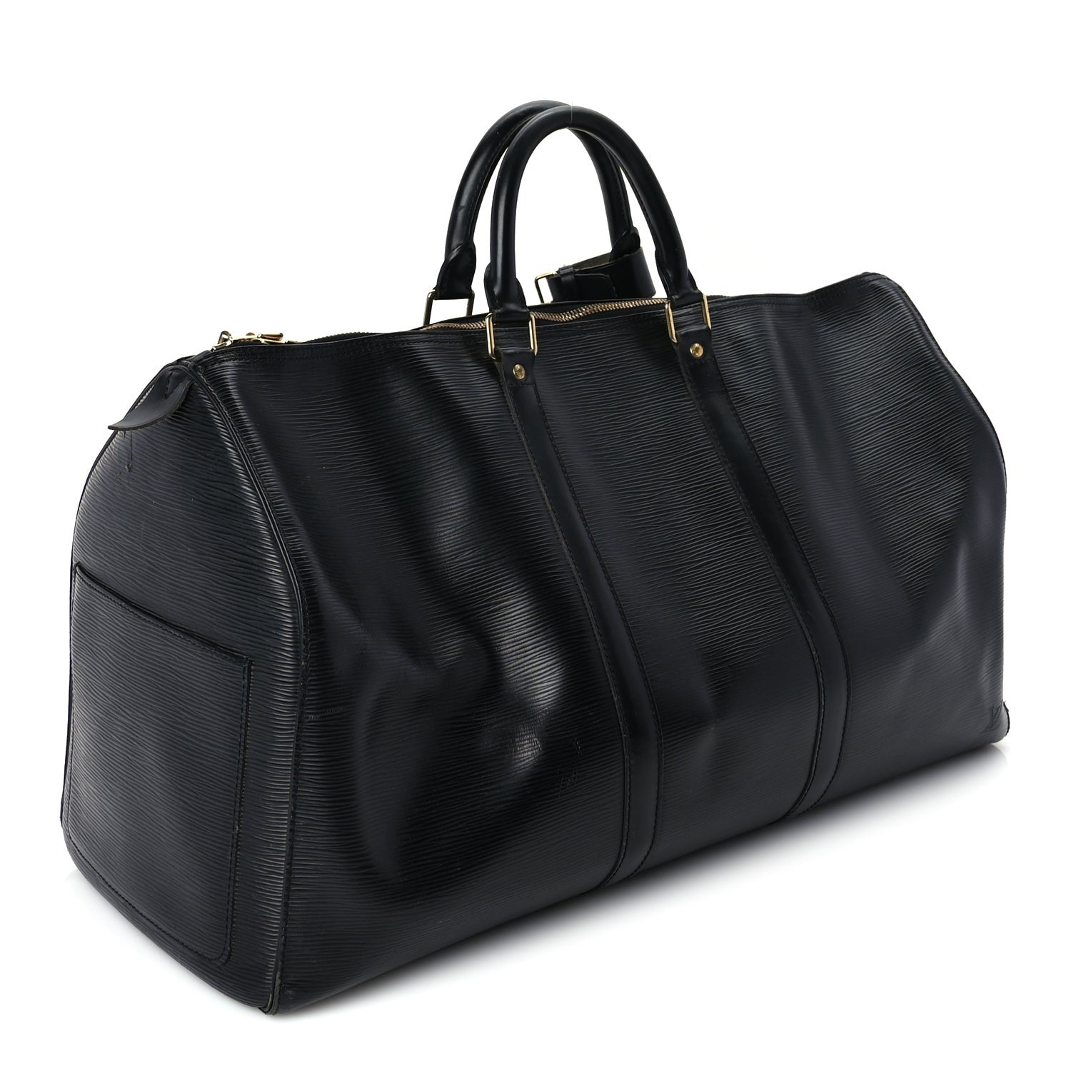 Louis Vuitton Epi Keepall 55 Black 2 of 8