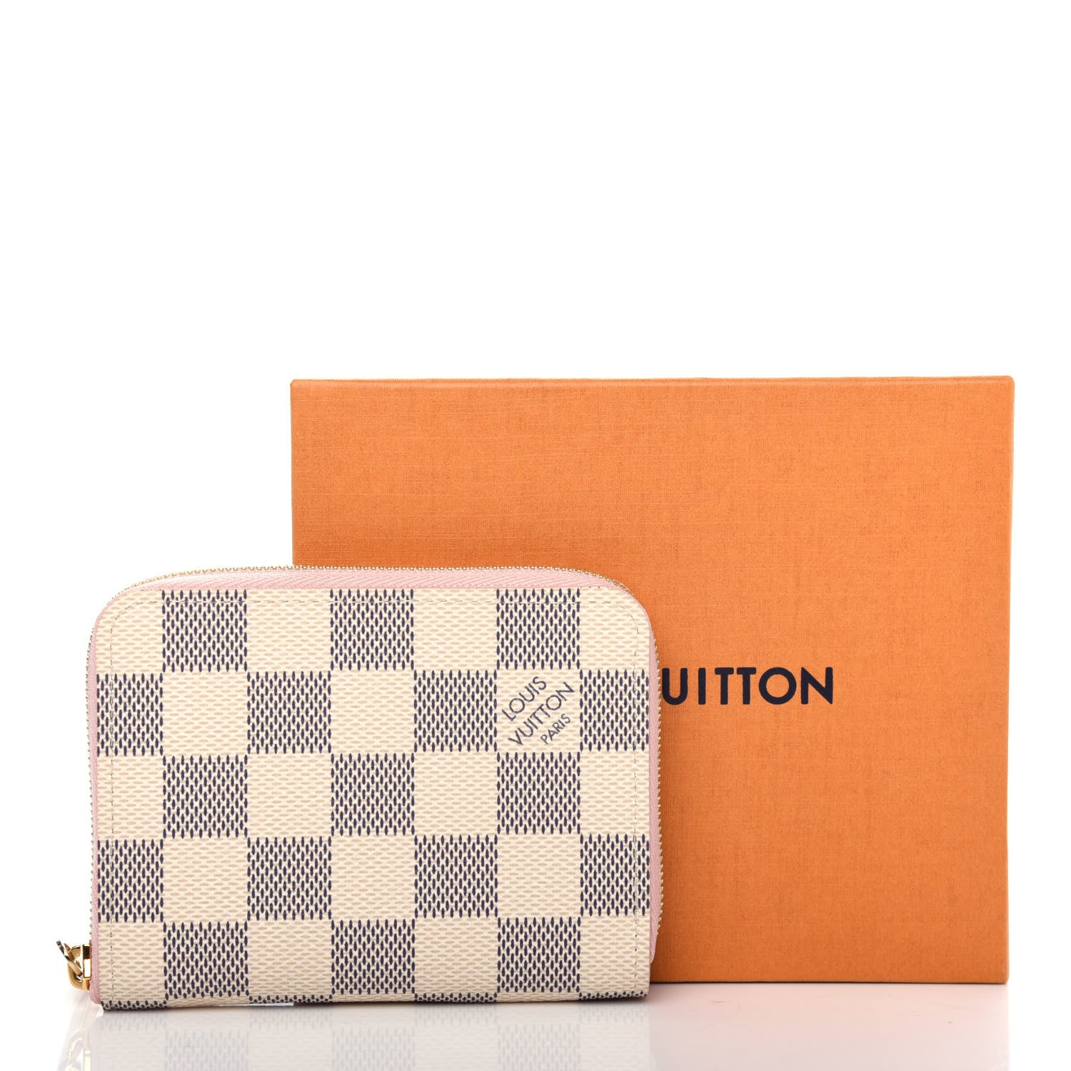 Louis Vuitton Damier Azur Zippy Coin Purse Rose Ballerine 8 of 8