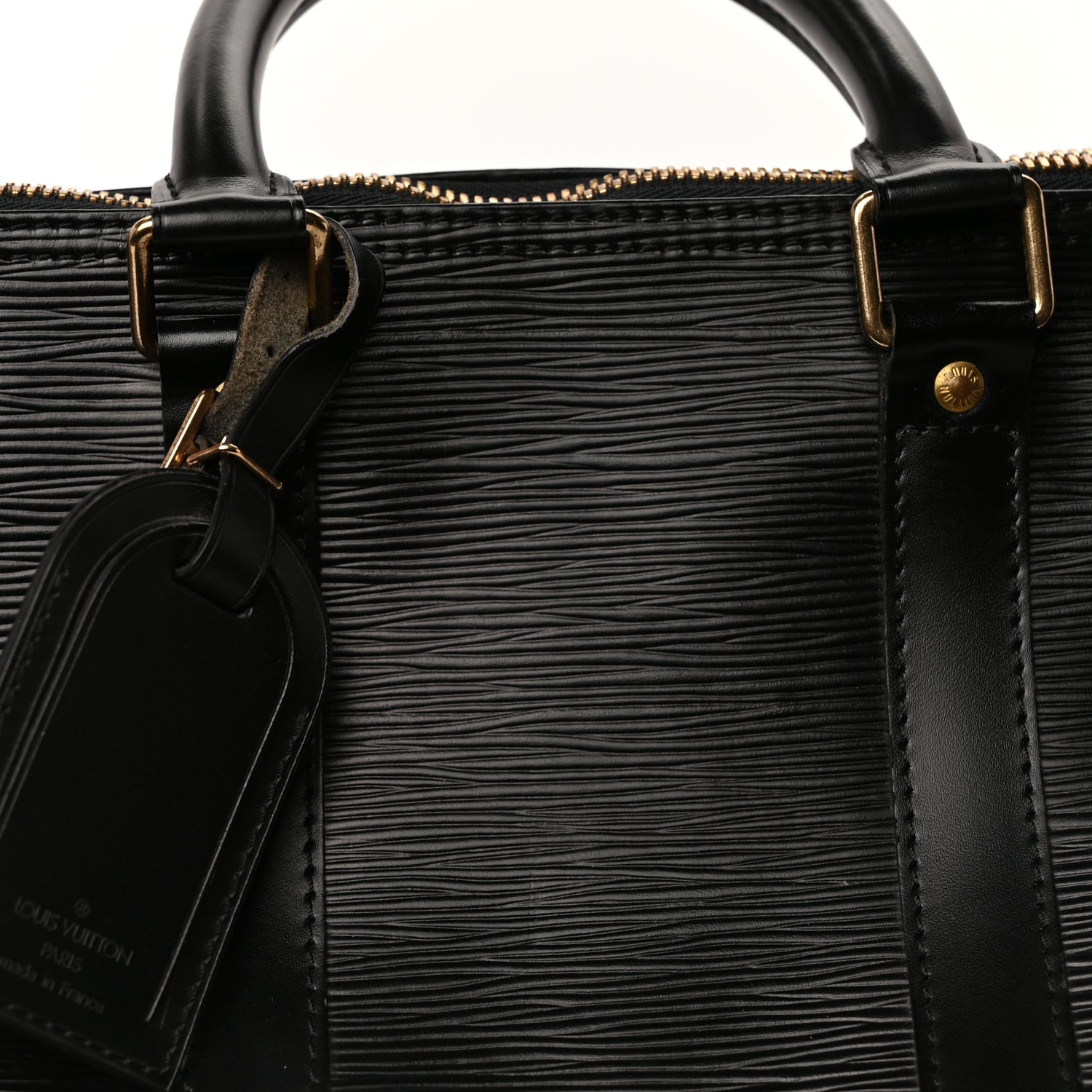 Louis Vuitton Epi Keepall 45 Black Black 6 of 8