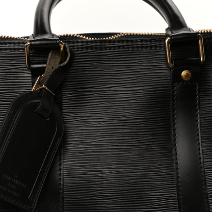 Louis Vuitton Epi Keepall 45 Black Black 6 of 8