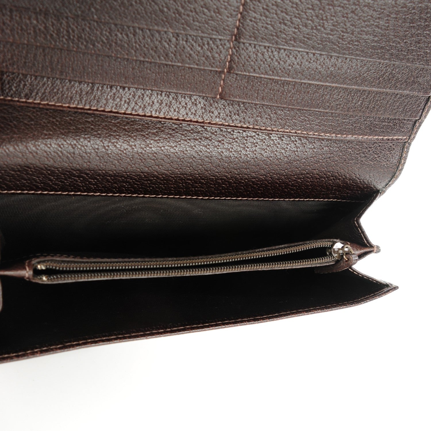 Gucci Monogram D Ring Continental Wallet Dark Brown 6 of 9