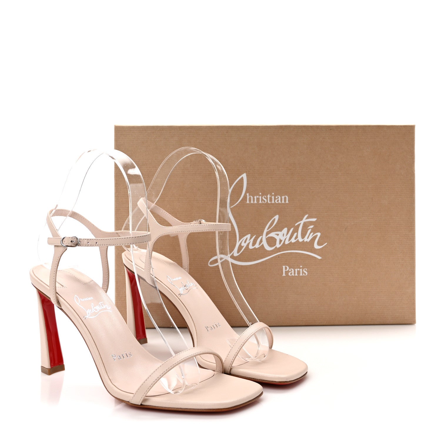 Christian Louboutin Nappa Condora 85 Sandals 35 Leche 8 of 8
