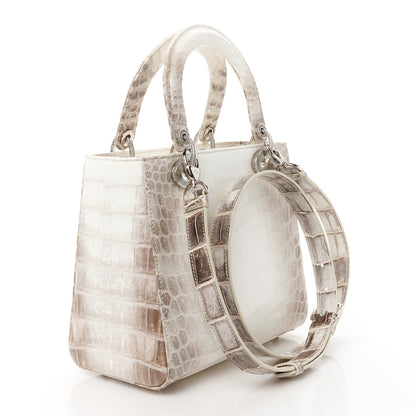 Christian Dior Niloticus Crocodile Himalaya Crystal Medium Lady Dior White 3 of 10