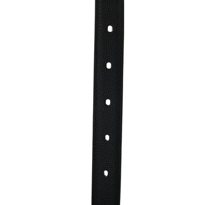 Saint Laurent Grain De Poudre Monogram Passant Buckle Belt 105 Black 3 of 4