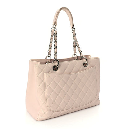 Chanel Caviar Quilted Grand Shopping Tote GST Light Pink 3 of 10