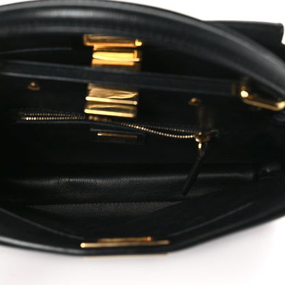 Fendi Nappa Mini Peekaboo Iconic Satchel Black 6 of 7