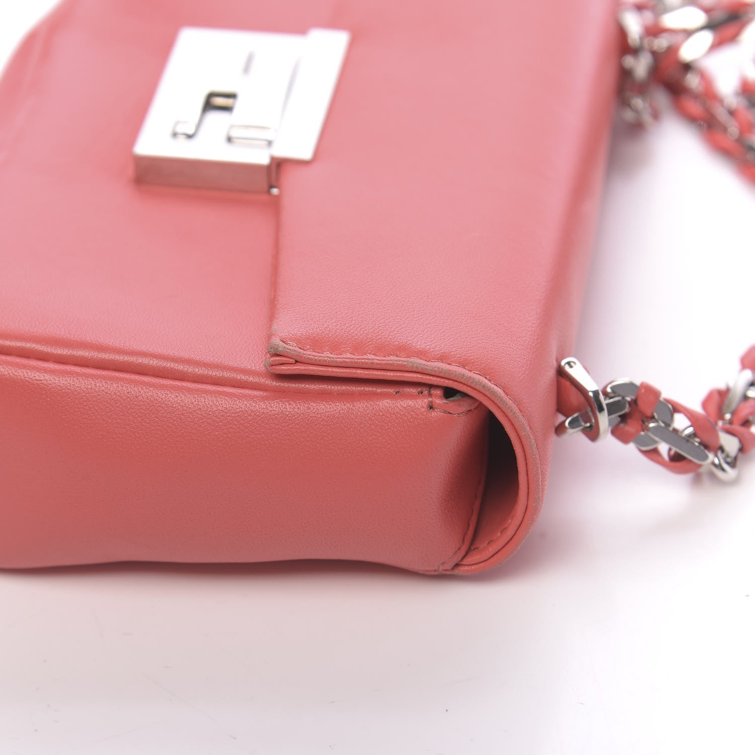 Fendi Nappa Mini Be Baguette Shoulder Bag Rosa Exstasy 11 of 17