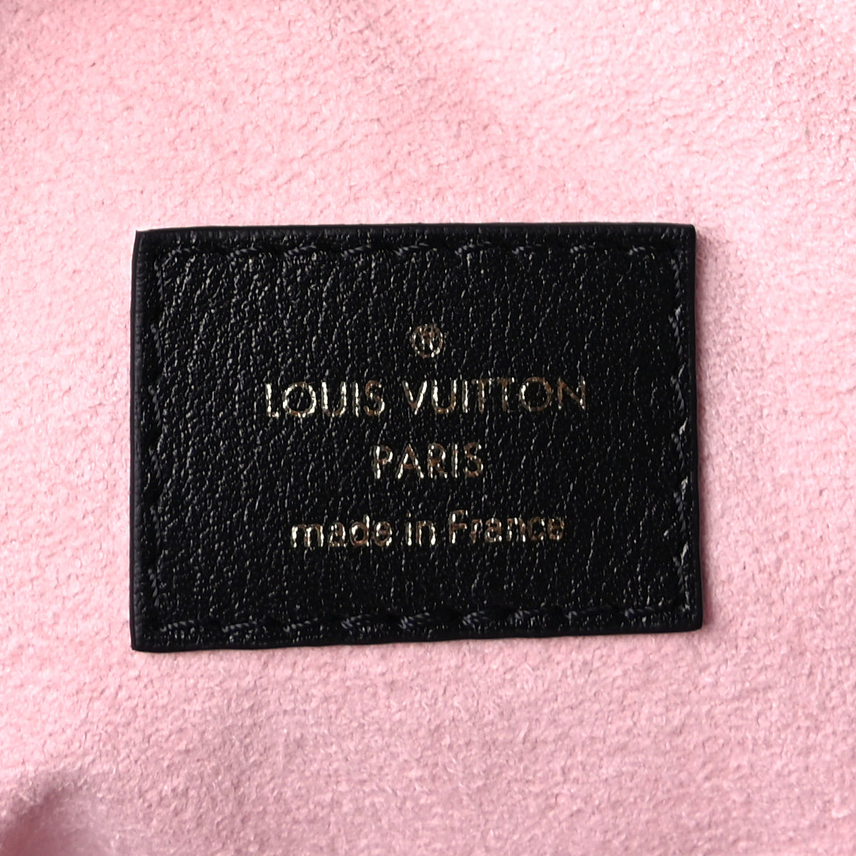 Lambskin Embossed Monogram Coussin Hobo MM Black
