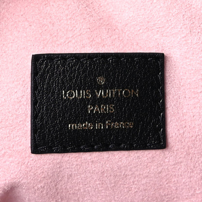 Louis Vuitton Lambskin Embossed Monogram Coussin Hobo MM Black 6 of 9
