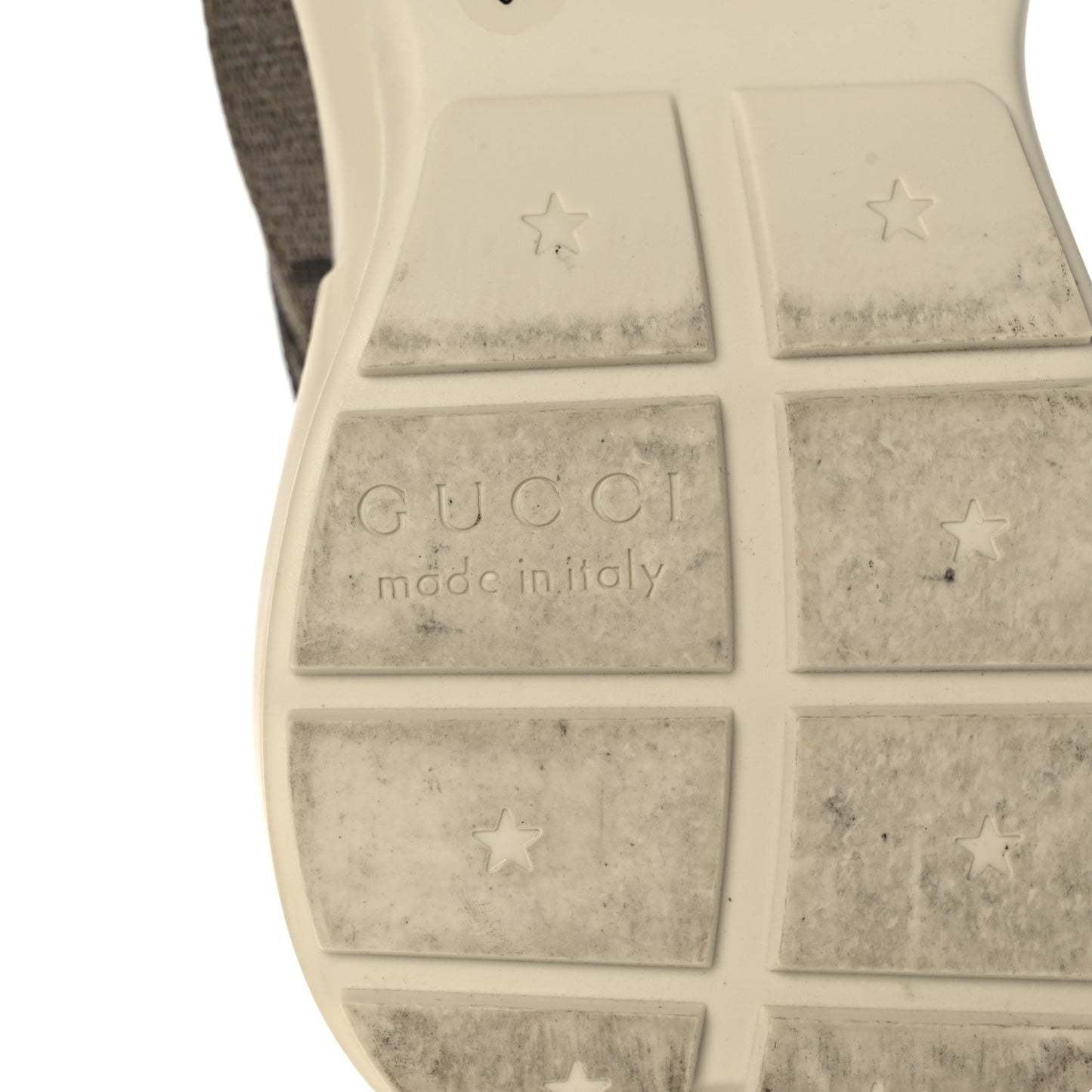 Maxi GG Supreme Monogram Gucci 100 Womens Rhyton Sneakers 37 Beige Ebony