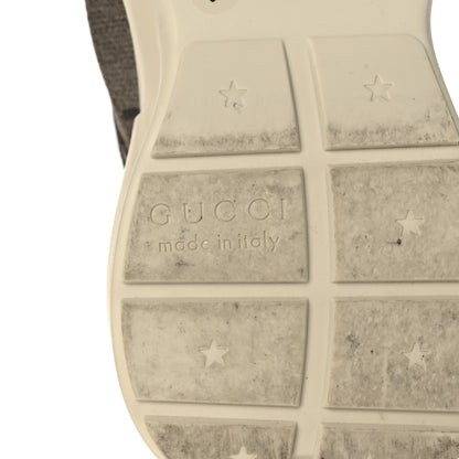 Gucci Maxi GG Supreme Monogram Gucci 100 Womens Rhyton Sneakers 37 Beige Ebony 6 of 10