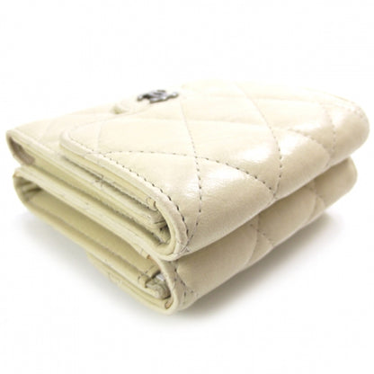 Chanel Lambskin Quilted Bi-Fold Wallet Beige Clair 5 of 9