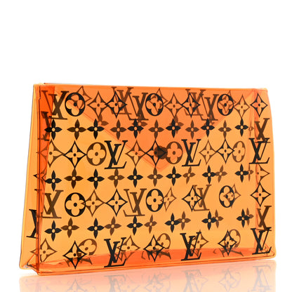 Louis Vuitton PVC Monogram Printed Envelope Pouch Orange 3 of 6