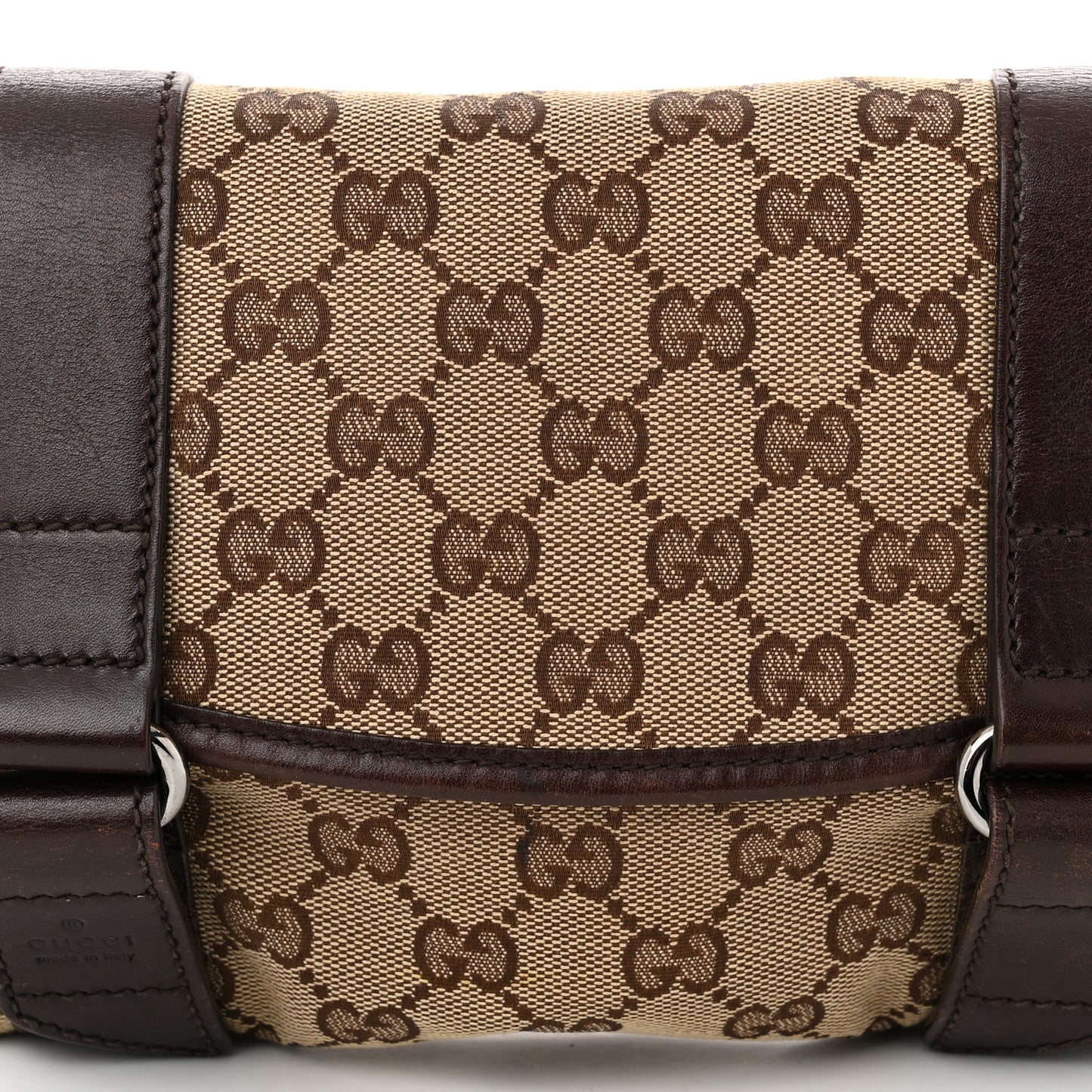 Monogram Waist Belt Bag Dark Brown