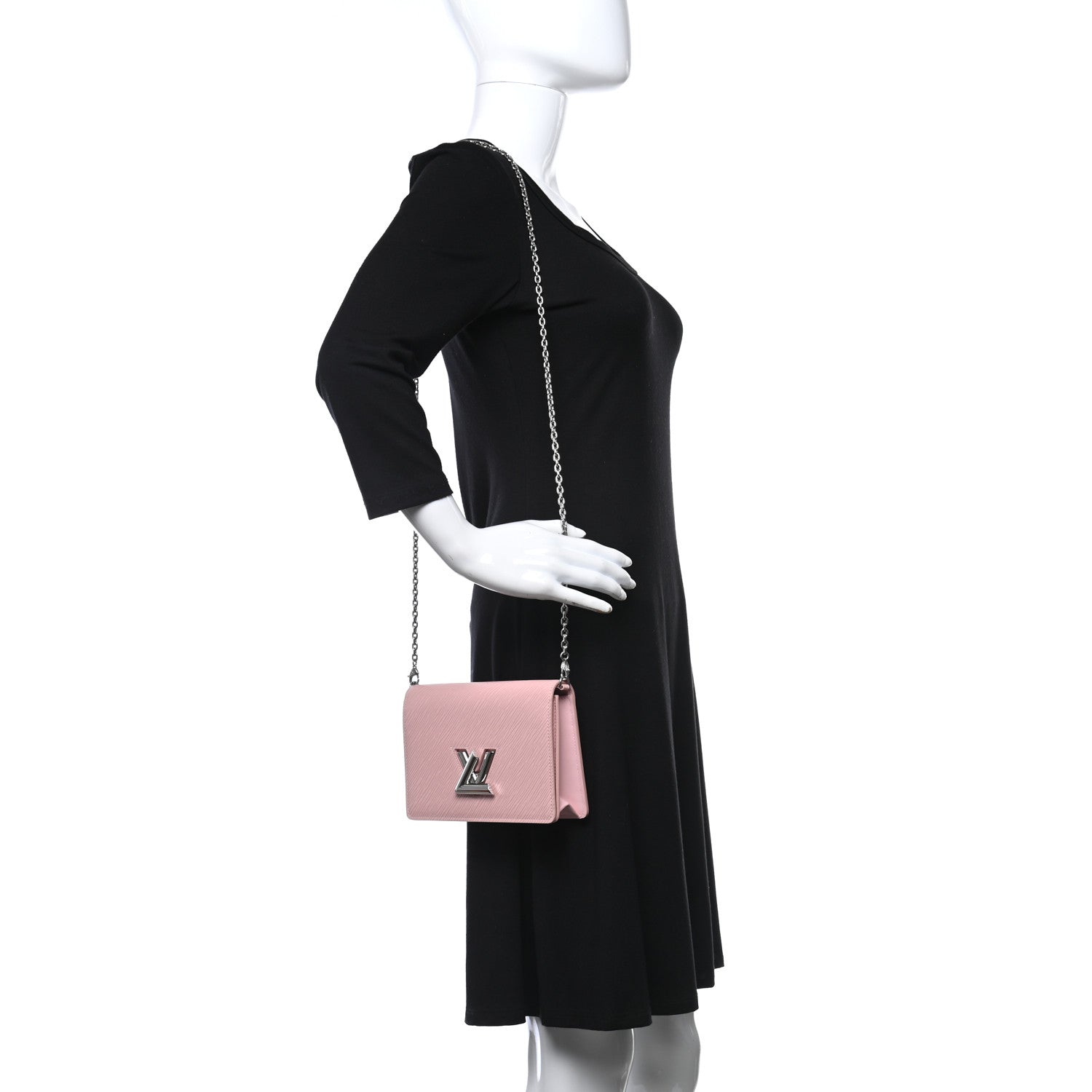 Louis Vuitton Epi Twist Belt Chain Wallet Rose Ballerine 3 of 10