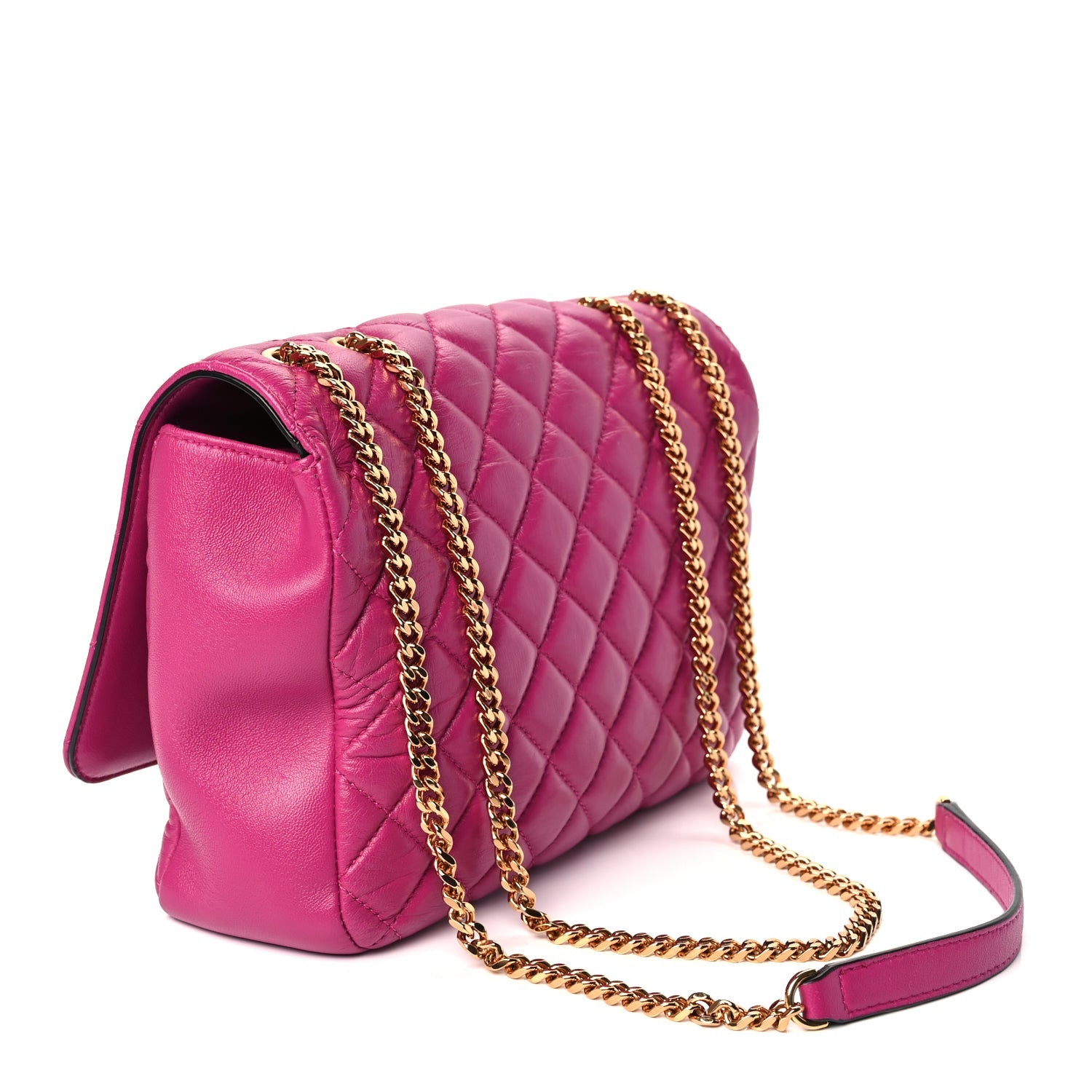 Versace Nappa Quilted Medusa Chain Crossbody Pink 2 of 8