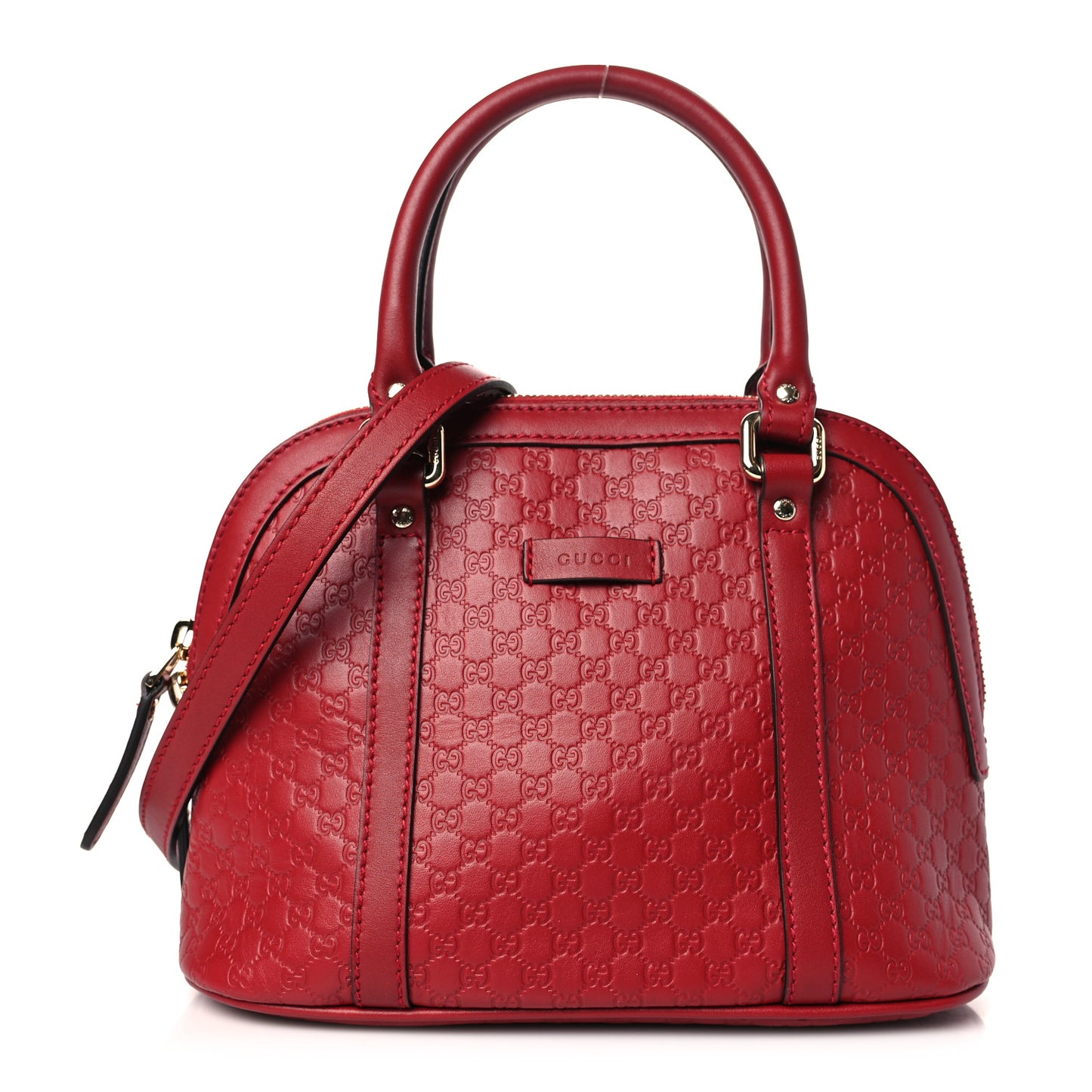 Soft Microguccissima Mini Dome Bag Rosso