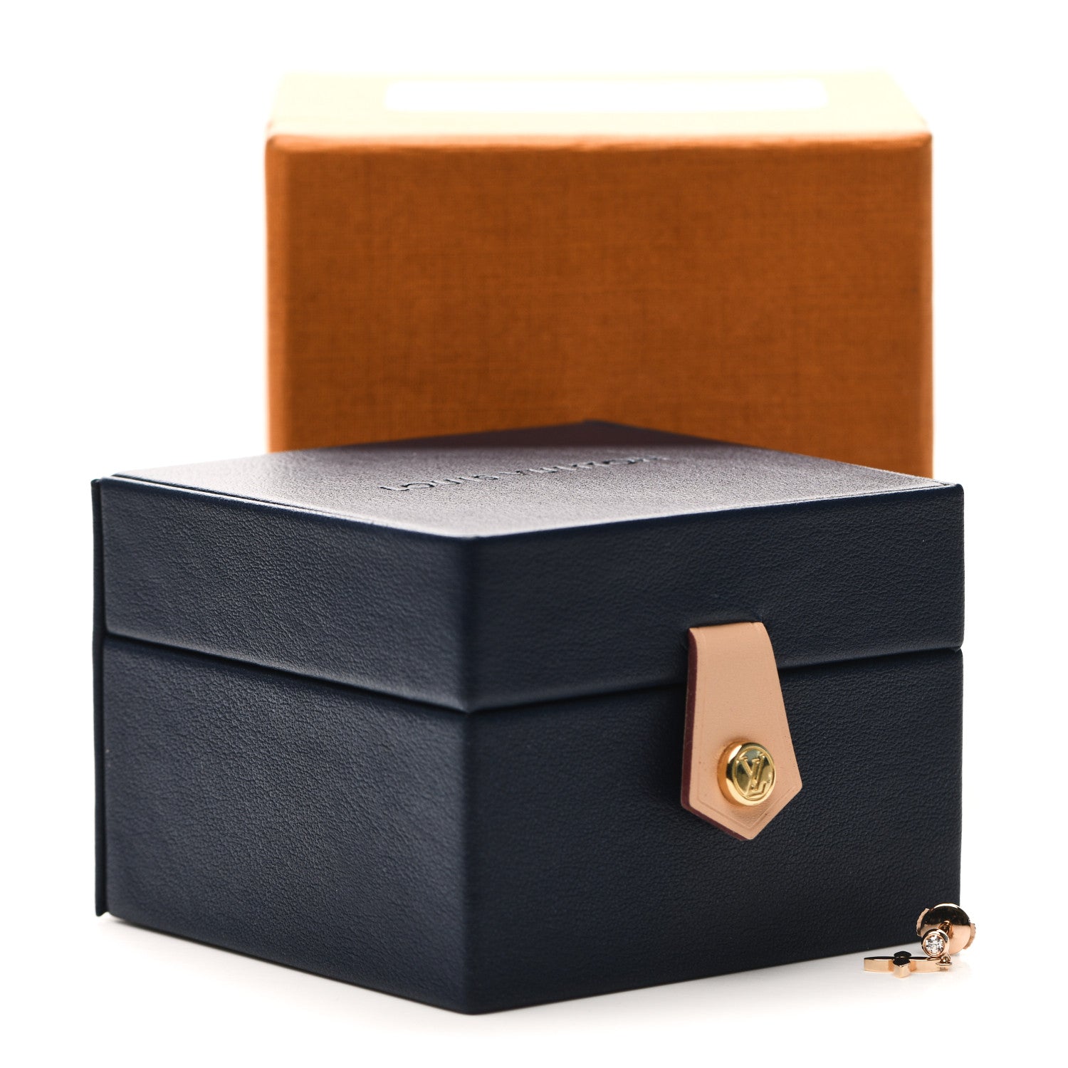 Louis Vuitton 18K Rose Gold Diamond Idylle Blossom Monogram Single Stud Earring 5 of 5