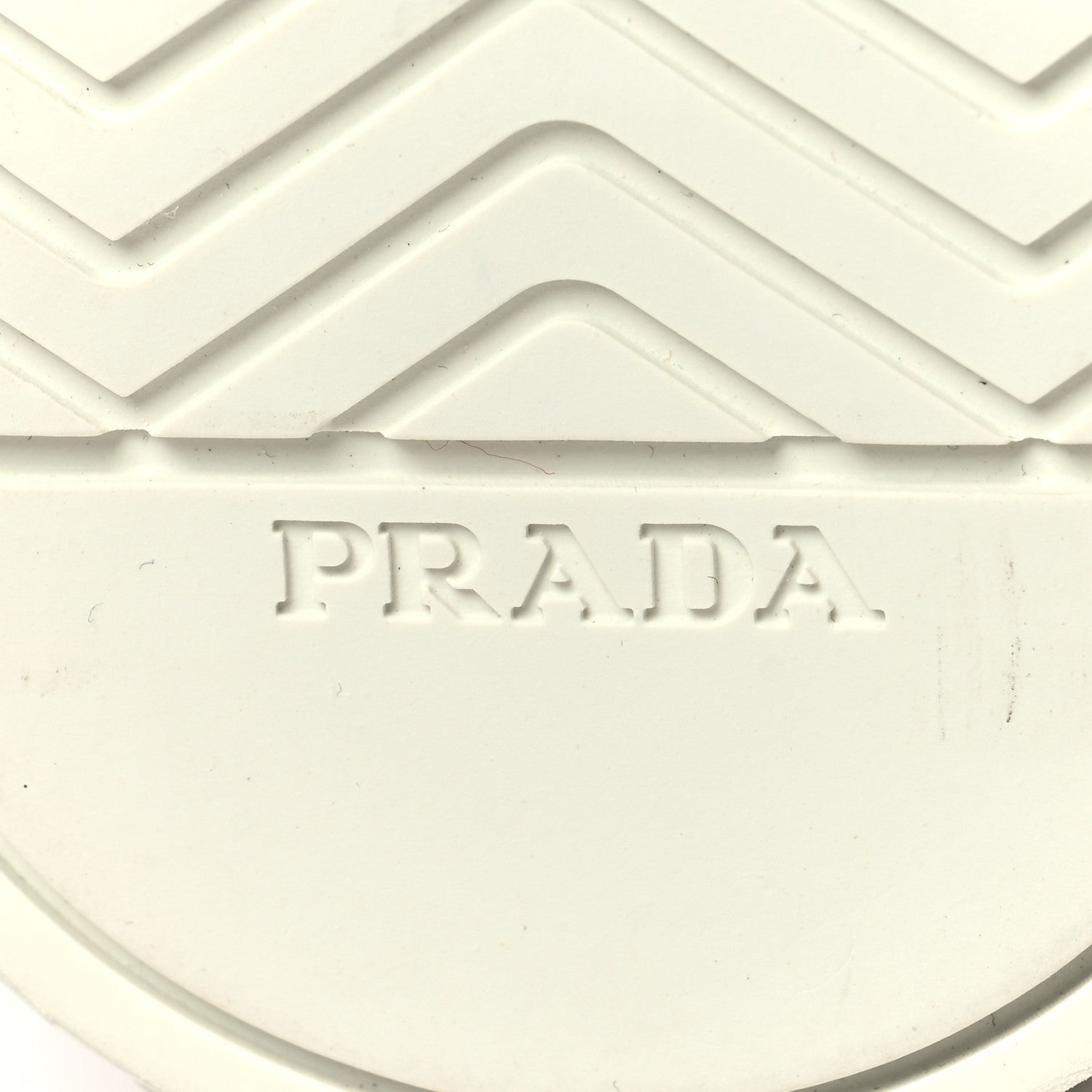 Prada Re-Nylon Gabardine Metal Triangle Logo Wheel Pouch Pocket High Top Sneakers 37 White Red 8 of 9