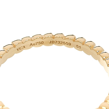 Van Cleef & Arpels 18K Yellow Gold Small Perlee Ring 51 5.75 4 of 4