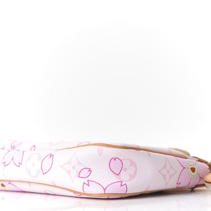Louis Vuitton Monogram Cherry Blossom Pochette Accessories Pink 6 of 9