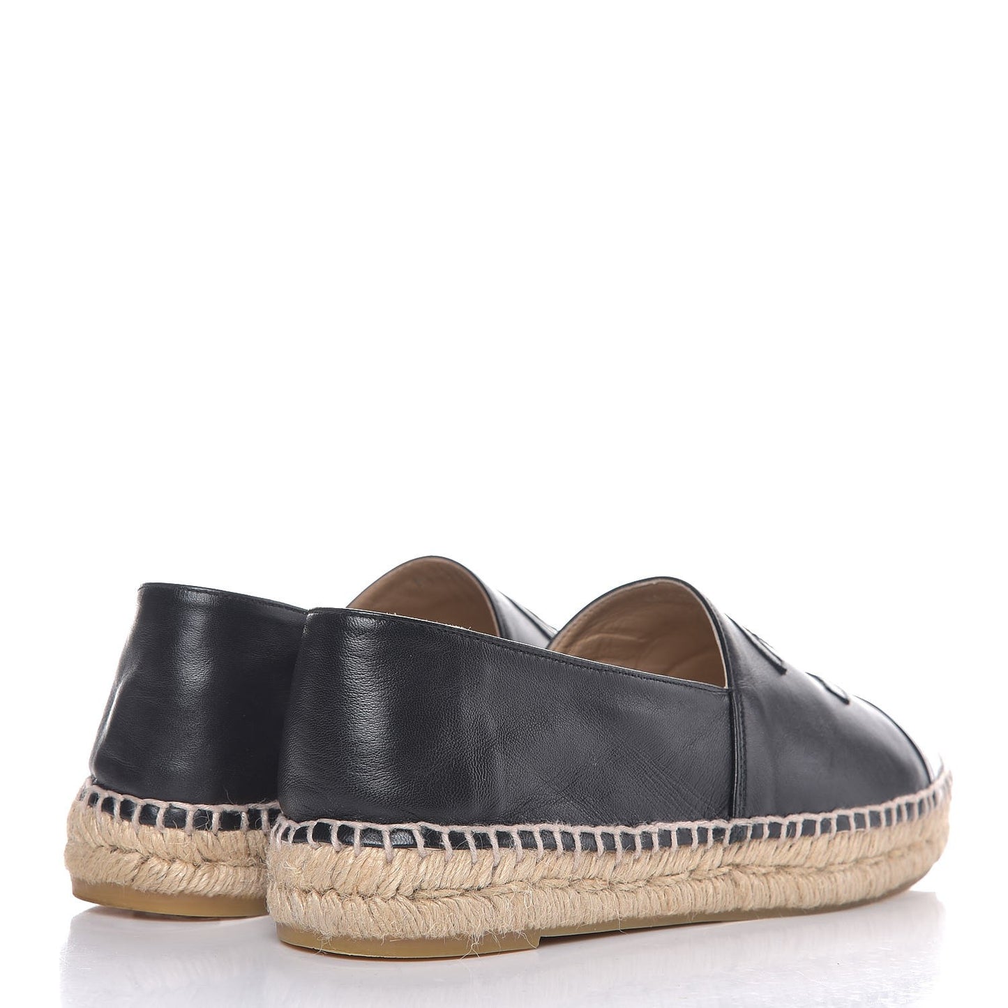 Lambskin CC Espadrilles 40 Black