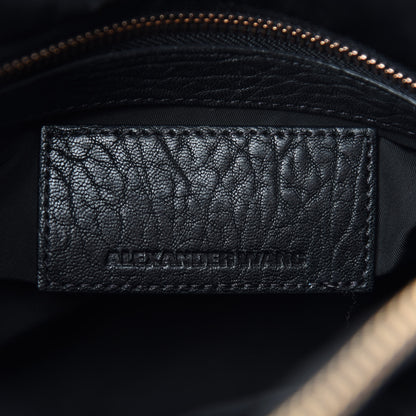 Alexander Wang Pebbled Lambskin Rocco Black Rose Gold Hardware 8 of 9