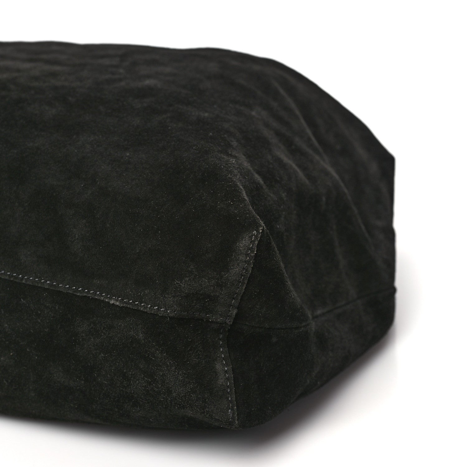 The Row Suede Bindle Bag Black 9 of 9