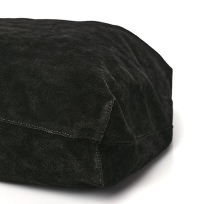 The Row Suede Bindle Bag Black 9 of 9