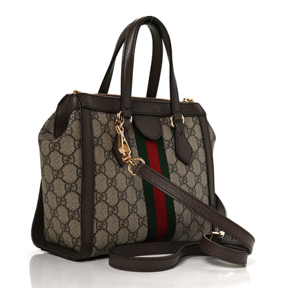 Gucci GG Supreme Monogram Small Ophidia Tote Bag Brown 3 of 13
