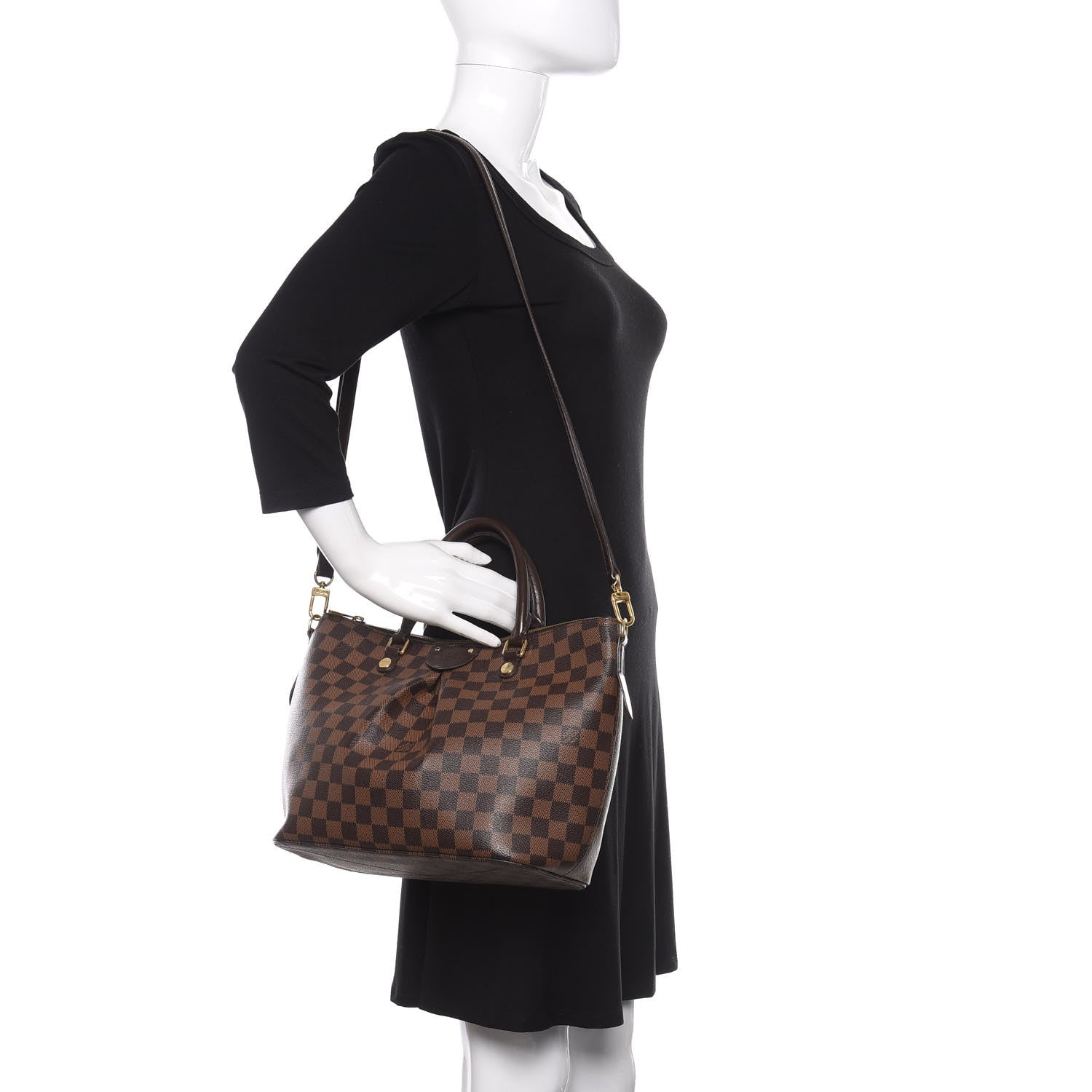 Louis Vuitton Damier Ebene Siena MM 2 of 9