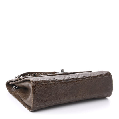 Chanel Crumpled Grained Calfskin Medium CC Crave Flap Brown 5 of 11