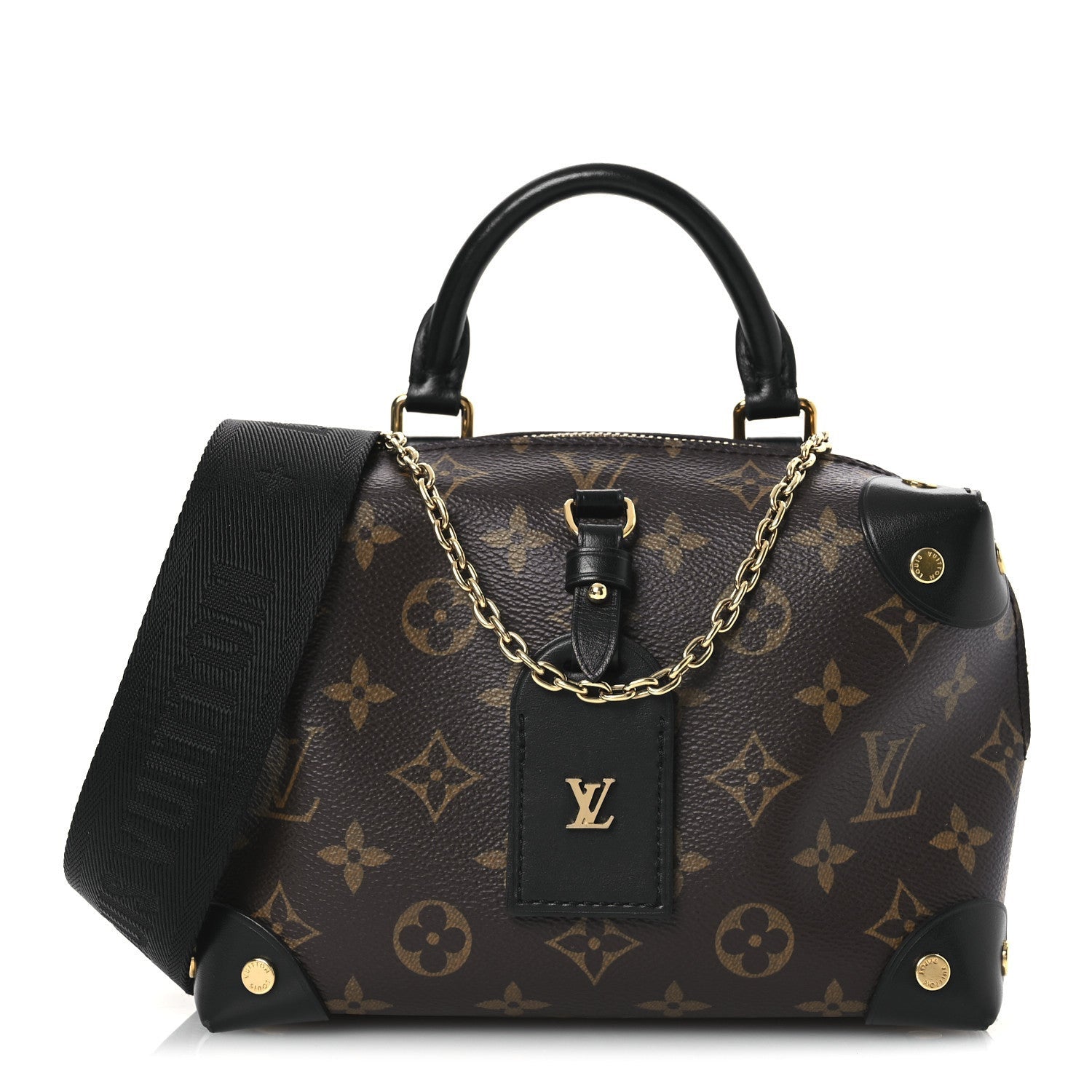 Louis Vuitton Monogram Petite Malle Souple Black 1 of 7