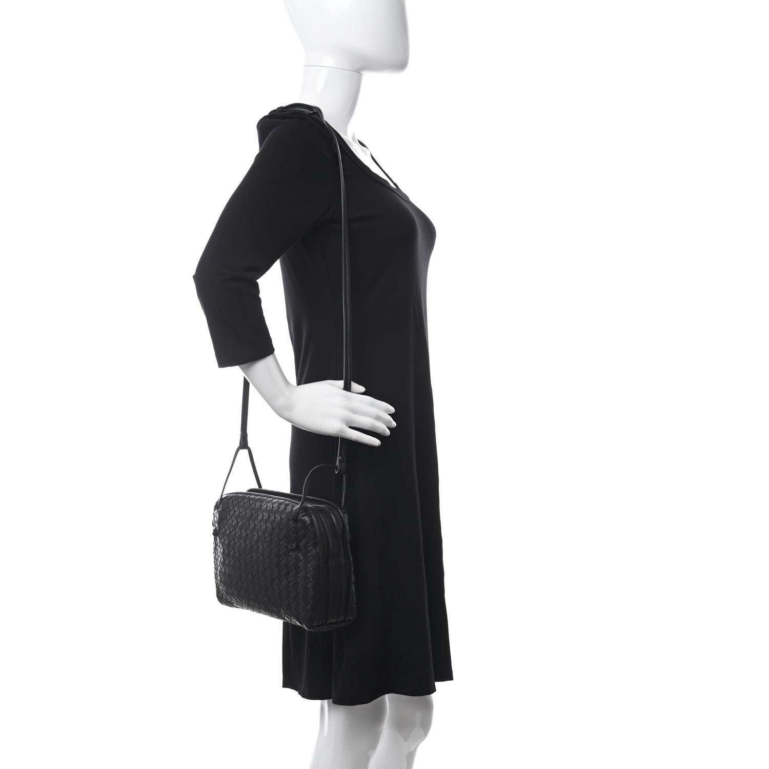 Bottega Veneta Nappa Intrecciato Nodini Bag Black 2 of 11