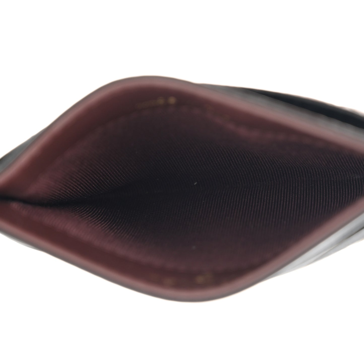 Caviar Quilted Card Holder Black