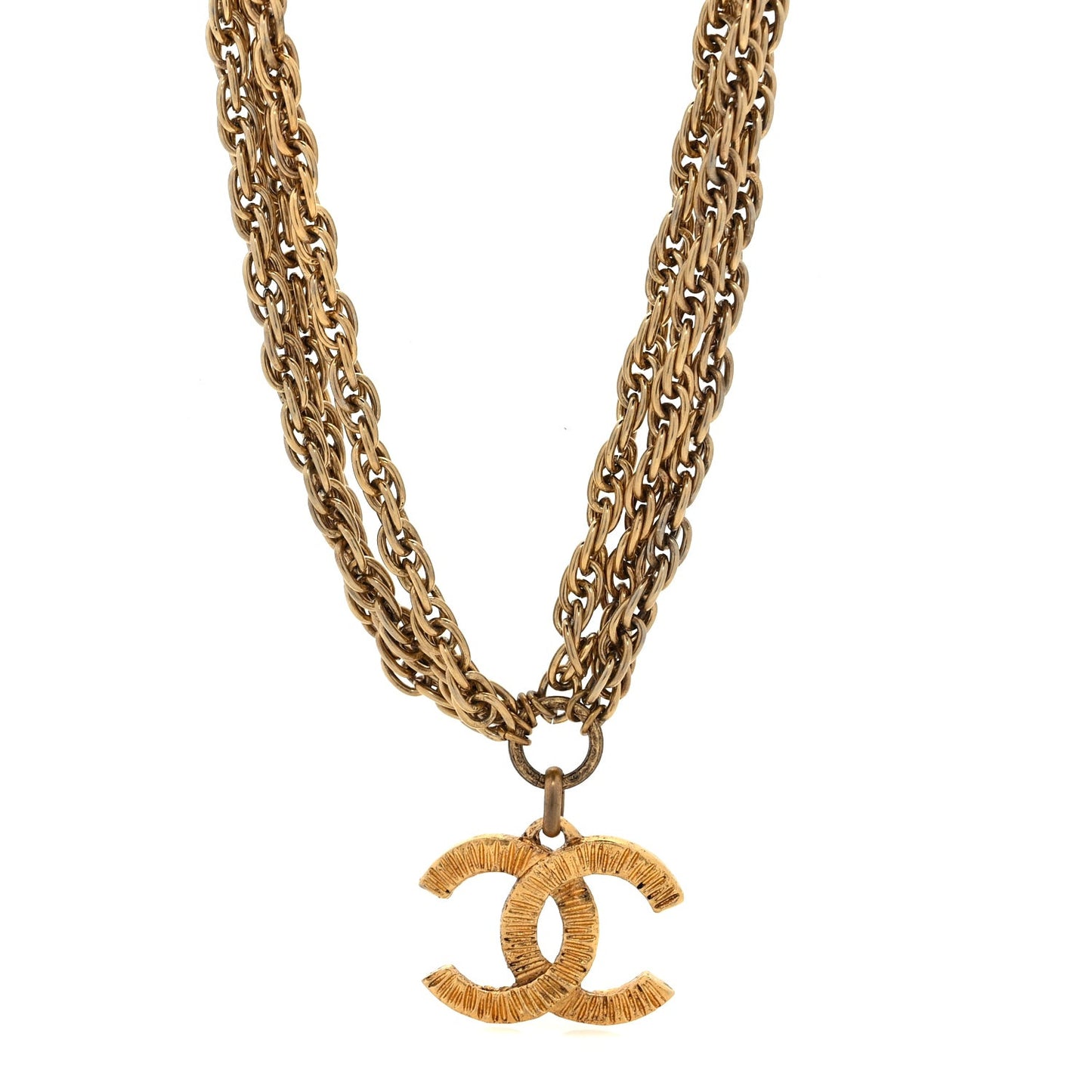 CC Chain Necklace Gold Gold
