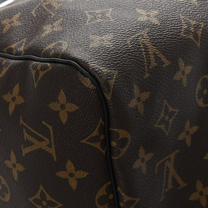 Louis Vuitton Monogram Macassar Keepall Bandouliere 55 9 of 11