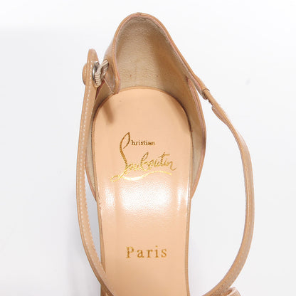 Christian Louboutin Kid Exagona 160 Pumps 39 Nude 7 of 7