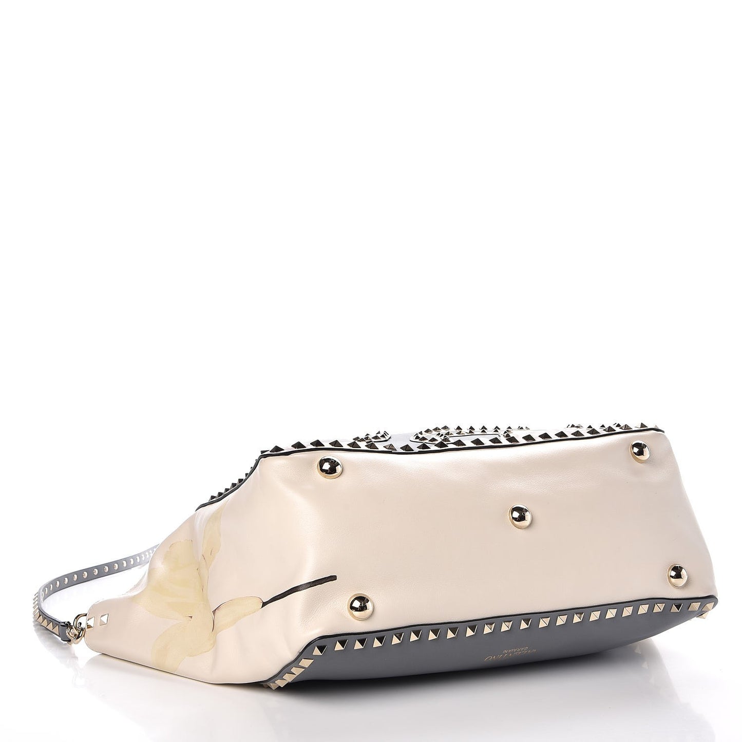 Vitello Monogram Kimono 1997 Print Medium Rockstud Tote Light Blue