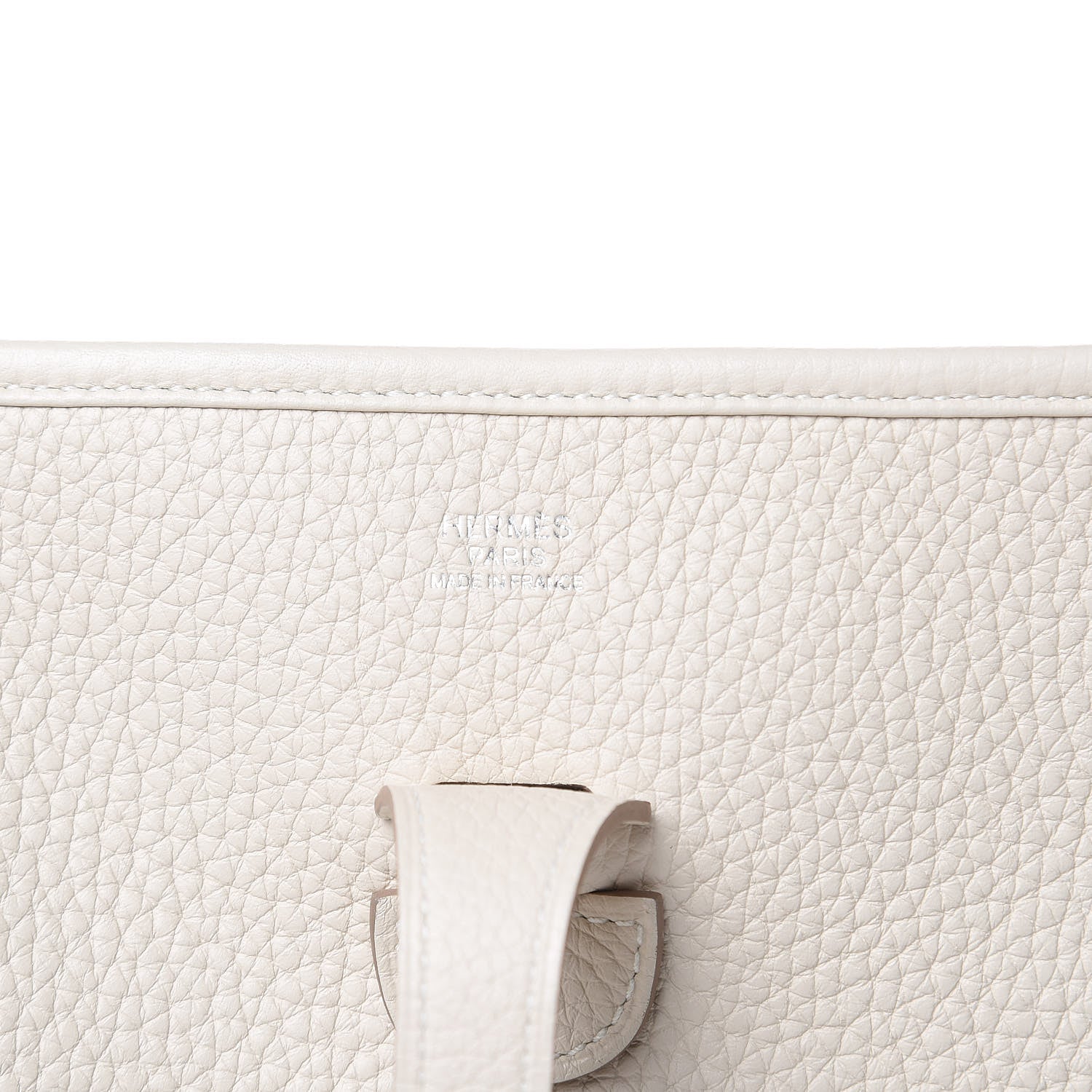 Hermes Taurillon Clemence Amazone Evelyne III PM Craie Lime 7 of 11