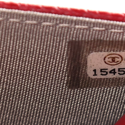 Chanel Caviar Timeless CC Wallet On Chain WOC Red 8 of 17