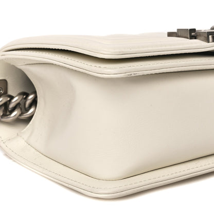 Chanel Calfskin Quilted Small Boy Flap White 8 of 9