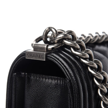 Chanel Caviar Quilted New Medium Boy Flap Black 11 of 11